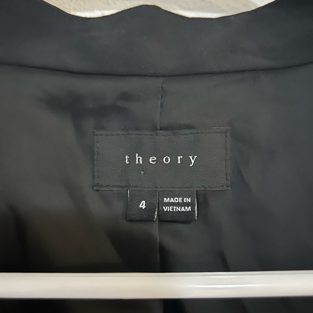 Theory Lanai Open Front Stretch Wool Angled Blaze… - image 5